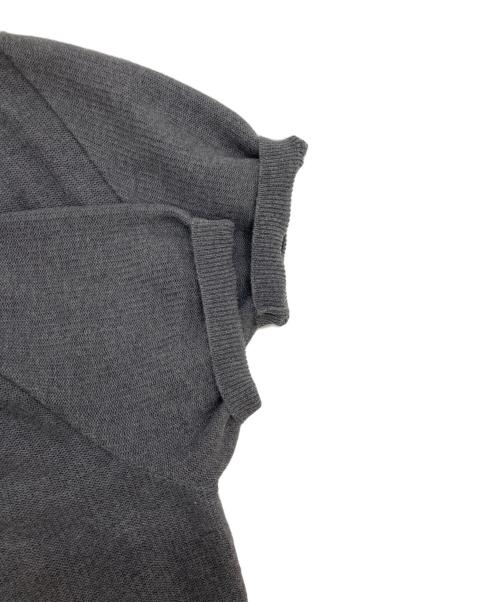 Zanone（ザノーネ）Zanone (ザノーネ) スキッパーニットポロシャツ イタリア製 グレー サイズ:48の古着・服飾アイテム