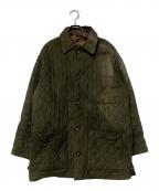LOEWEロエベ）の古着「キルティングスエードコート」｜オリーブ