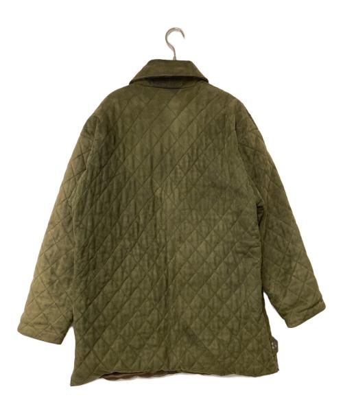 LOEWE（ロエベ）LOEWE (ロエベ) キルティングスエードコート オリーブ サイズ:50の古着・服飾アイテム