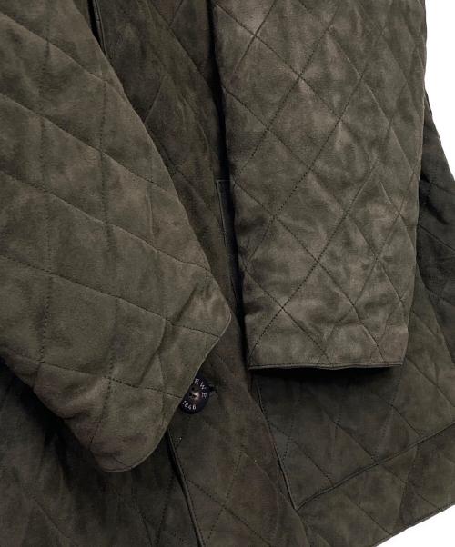 LOEWE（ロエベ）LOEWE (ロエベ) キルティングスエードコート オリーブ サイズ:50の古着・服飾アイテム