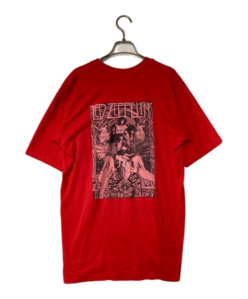 Hanes（ヘインズ）Hanes (ヘインズ) バックプリントTシャツ LED ZEPPELIN 80's U.S.A製 レッド サイズ:Lの古着・服飾アイテム
