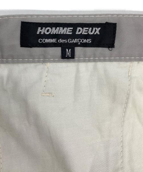 COMME des GARCONS HOMME DEUX（コムデギャルソン オム ドゥ）COMME des GARCONS HOMME DEUX (コムデギャルソン オム ドゥ) ジップフライストレートパンツ グレー サイズ:Mの古着・服飾アイテム