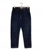 YAECAヤエカ）の古着「デニム ワイドテーパードパンツ」｜インディゴ