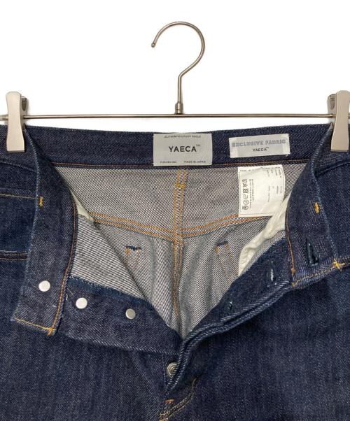 YAECA（ヤエカ）YAECA (ヤエカ) デニム ワイドテーパードパンツ インディゴ サイズ:81cm (W32)の古着・服飾アイテム
