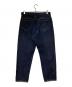 YAECA (ヤエカ) デニム ワイドテーパードパンツ インディゴ サイズ:81cm (W32)：5000円