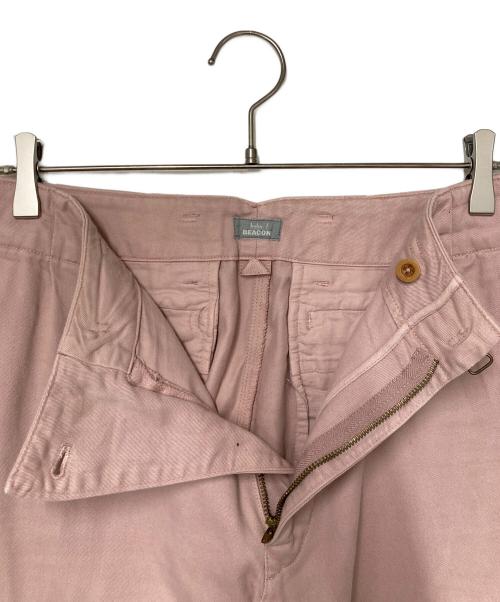 kolor/BEACON（カラービーコン）kolor/BEACON (カラービーコン) 製品染めチノクロスパンツ ピンク サイズ:3の古着・服飾アイテム