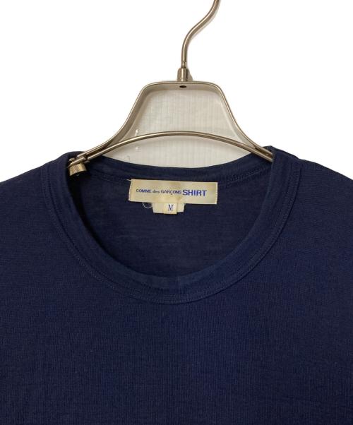 COMME des GARCONS SHIRT（コムデギャルソンシャツ）COMME des GARCONS SHIRT (コムデギャルソンシャツ) ウールカットソー フランス製 ネイビー サイズ:Mの古着・服飾アイテム