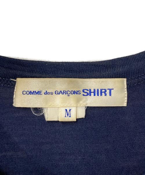 COMME des GARCONS SHIRT（コムデギャルソンシャツ）COMME des GARCONS SHIRT (コムデギャルソンシャツ) ウールカットソー フランス製 ネイビー サイズ:Mの古着・服飾アイテム