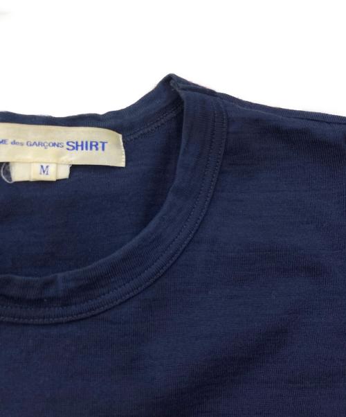 COMME des GARCONS SHIRT（コムデギャルソンシャツ）COMME des GARCONS SHIRT (コムデギャルソンシャツ) ウールカットソー フランス製 ネイビー サイズ:Mの古着・服飾アイテム