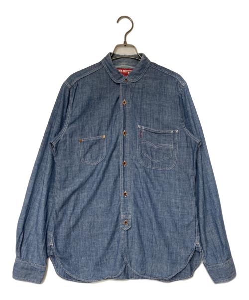 eYe COMME des GARCONS JUNYAWATANABE MAN（アイ コム デ ギャルソン ジュンヤ ワタナベ マン）eYe COMME des GARCONS JUNYAWATANABE MAN (アイ コム デ ギャルソン ジュンヤ ワタナベ マン) LEVI'S (リーバイス) ダンガリーラウンドカラーシャツ インディゴ サイズ:Sの古着・服飾アイテム