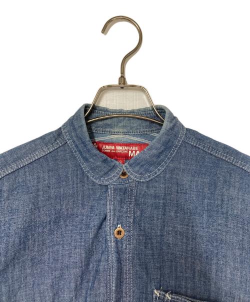 eYe COMME des GARCONS JUNYAWATANABE MAN（アイ コム デ ギャルソン ジュンヤ ワタナベ マン）eYe COMME des GARCONS JUNYAWATANABE MAN (アイ コム デ ギャルソン ジュンヤ ワタナベ マン) LEVI'S (リーバイス) ダンガリーラウンドカラーシャツ インディゴ サイズ:Sの古着・服飾アイテム