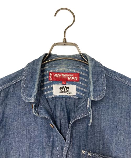 eYe COMME des GARCONS JUNYAWATANABE MAN（アイ コム デ ギャルソン ジュンヤ ワタナベ マン）eYe COMME des GARCONS JUNYAWATANABE MAN (アイ コム デ ギャルソン ジュンヤ ワタナベ マン) LEVI'S (リーバイス) ダンガリーラウンドカラーシャツ インディゴ サイズ:Sの古着・服飾アイテム