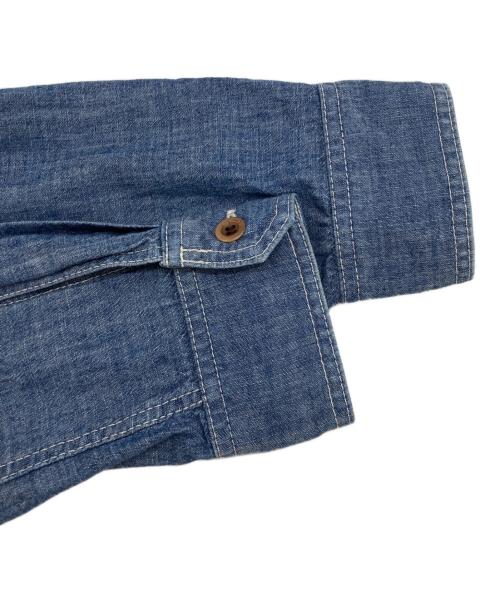 eYe COMME des GARCONS JUNYAWATANABE MAN（アイ コム デ ギャルソン ジュンヤ ワタナベ マン）eYe COMME des GARCONS JUNYAWATANABE MAN (アイ コム デ ギャルソン ジュンヤ ワタナベ マン) LEVI'S (リーバイス) ダンガリーラウンドカラーシャツ インディゴ サイズ:Sの古着・服飾アイテム