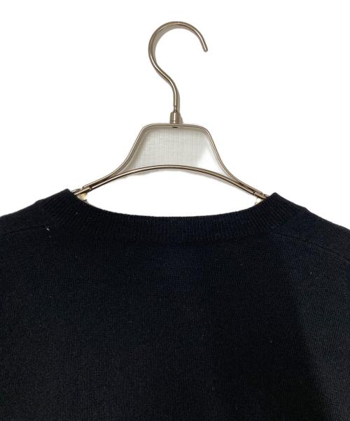 COMME des GARCONS HOMME PLUS（コムデギャルソンオムプリュス）COMME des GARCONS HOMME PLUS (コムデギャルソンオムプリュス) ウールVネックニット ブラック サイズ:Sの古着・服飾アイテム