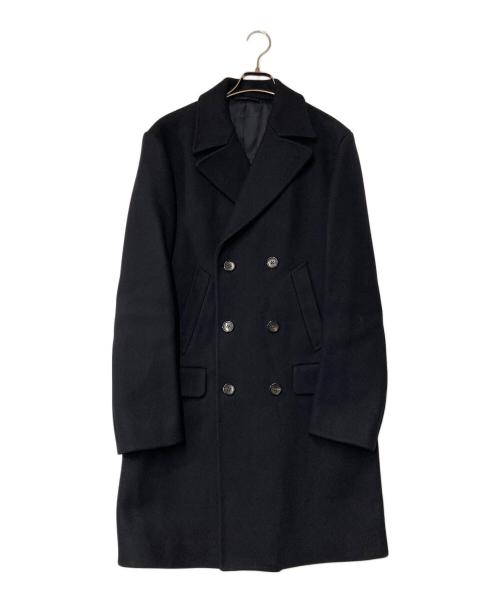 SOVEREIGN（ソブリン）SOVEREIGN (ソブリン) カシミヤ混コート ネイビー サイズ:Lの古着・服飾アイテム
