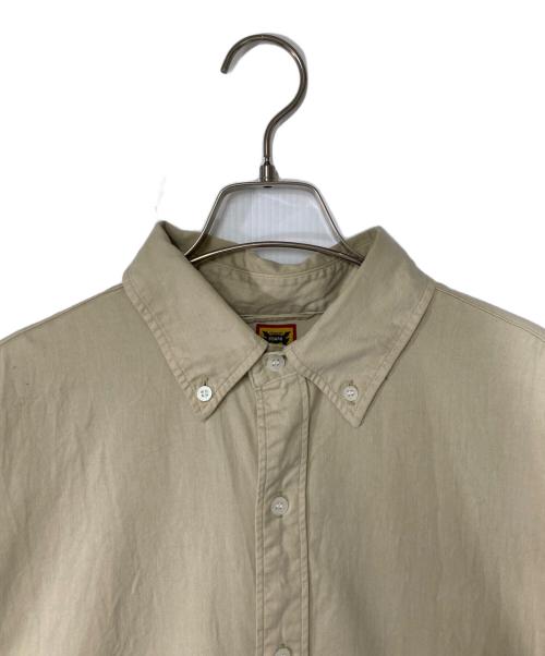 HUMAN MADE（ヒューマンメイド）HUMAN MADE (ヒューマンメイド) ボタンダウンシャツ/オックスフォードシャツ ベージュ サイズ:XXLの古着・服飾アイテム