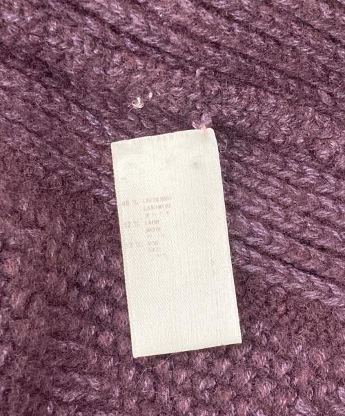 LOUIS VUITTON（ルイ ヴィトン）LOUIS VUITTON (ルイ ヴィトン) カシミヤシルク混ケーブルニット パープル×ブラウン サイズ:Ｍの古着・服飾アイテム
