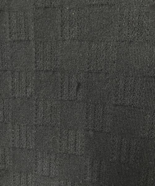 LOUIS VUITTON（ルイ ヴィトン）LOUIS VUITTON (ルイ ヴィトン) ジャガード ウール ニットポロシャツ ブラック サイズ:XSの古着・服飾アイテム