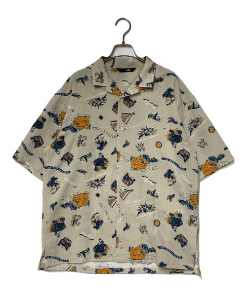 THE NORTH FACE（ザ ノース フェイス）THE NORTH FACE (ザ ノース フェイス) S/S Aloha Vent Shirt ショートスリーブアロハベントシャツ ベージュ サイズ:Lの古着・服飾アイテム