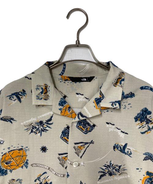 THE NORTH FACE（ザ ノース フェイス）THE NORTH FACE (ザ ノース フェイス) S/S Aloha Vent Shirt ショートスリーブアロハベントシャツ ベージュ サイズ:Lの古着・服飾アイテム