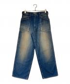 ROTOLロトル）の古着「DOUBLE SEAM DENIM PANTS/ダブル シーム デニム パンツ」｜インディゴ
