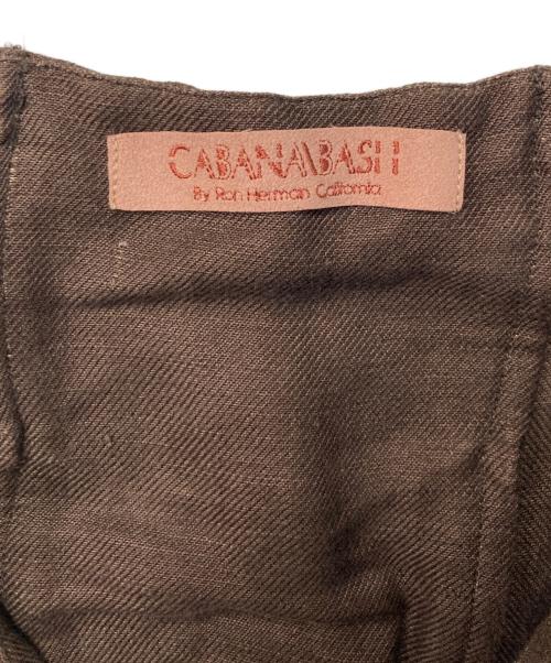 CABANABASH（カバナバシュ）CABANABASH (カバナバシュ) Ron Herman (ロンハーマン) リネン混キャミソールワンピース ブラウン サイズ:Sの古着・服飾アイテム