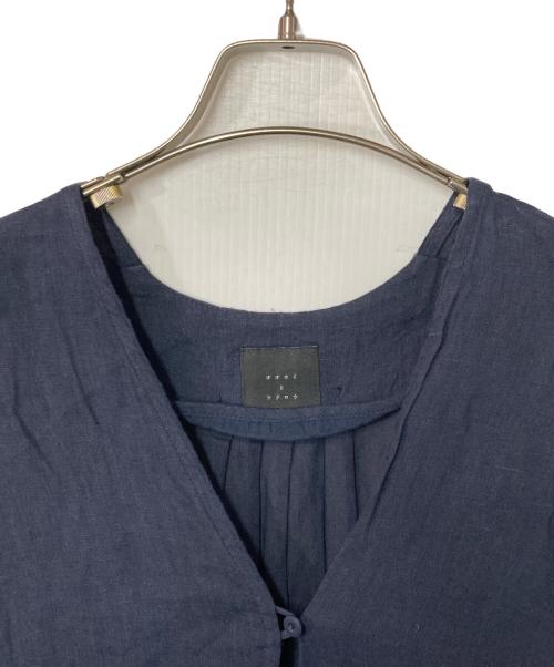 オオカミとフクロウ（オオカミトフクロウ）オオカミとフクロウ (オオカミトフクロウ) リネンワンピース ネイビー サイズ:Freeの古着・服飾アイテム