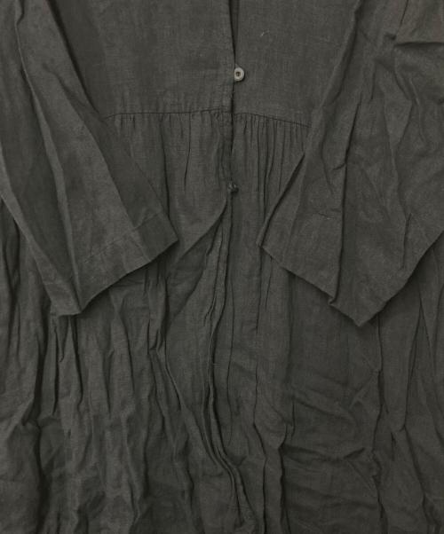 オオカミとフクロウ（オオカミトフクロウ）オオカミとフクロウ (オオカミトフクロウ) リネンワンピース ネイビー サイズ:Freeの古着・服飾アイテム