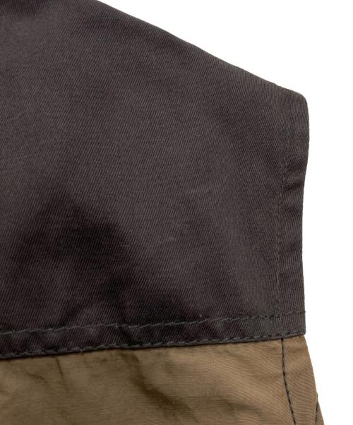 MONCLER（モンクレール）MONCLER (モンクレール) MORITZ フーデットナイロンベスト ブラウン サイズ:3の古着・服飾アイテム