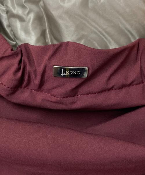 HERNO（ヘルノ）HERNO (ヘルノ) ナイロン パデッド  フーデッド ジャケット ボルドー サイズ:50の古着・服飾アイテム