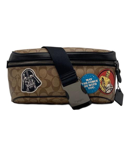 COACH（コーチ）COACH (コーチ) STAR WARS (スターウォーズ) ボディバッグ/ウエストポーチ ブラウン×ベージュの古着・服飾アイテム