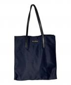 MIU MIUミュウミュウ）の古着「ロゴ トートバッグ」｜ネイビー