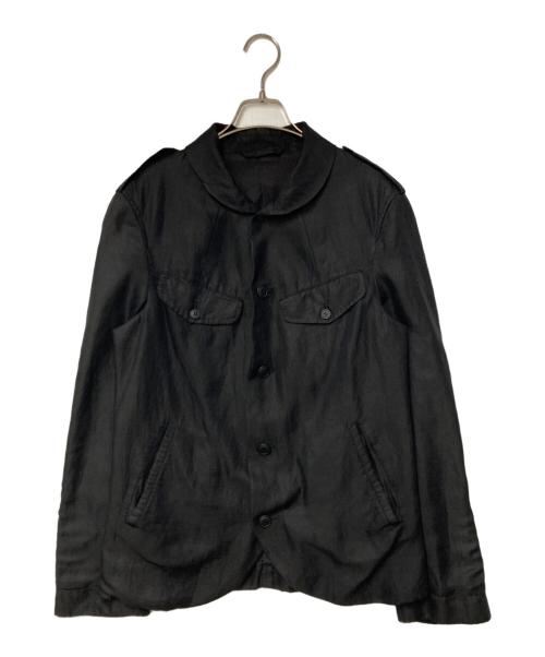 Vivienne Westwood man（ヴィヴィアン ウェストウッド マン）Vivienne Westwood man (ヴィヴィアン ウェストウッド マン) シルクリネンミリタリージャケット ブラック サイズ:46の古着・服飾アイテム