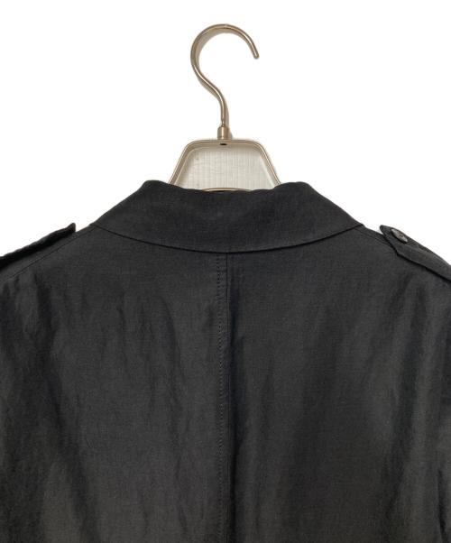 Vivienne Westwood man（ヴィヴィアン ウェストウッド マン）Vivienne Westwood man (ヴィヴィアン ウェストウッド マン) シルクリネンミリタリージャケット ブラック サイズ:46の古着・服飾アイテム