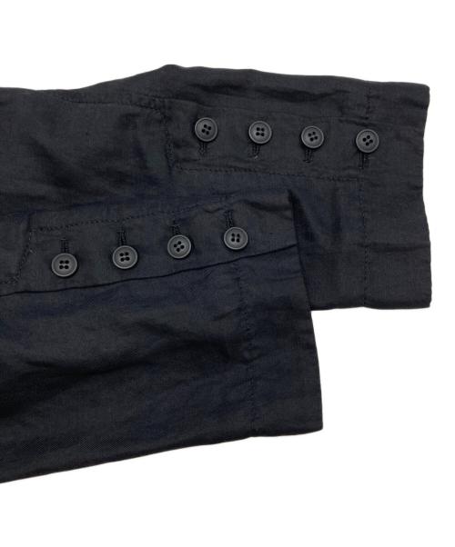 Vivienne Westwood man（ヴィヴィアン ウェストウッド マン）Vivienne Westwood man (ヴィヴィアン ウェストウッド マン) シルクリネンミリタリージャケット ブラック サイズ:46の古着・服飾アイテム