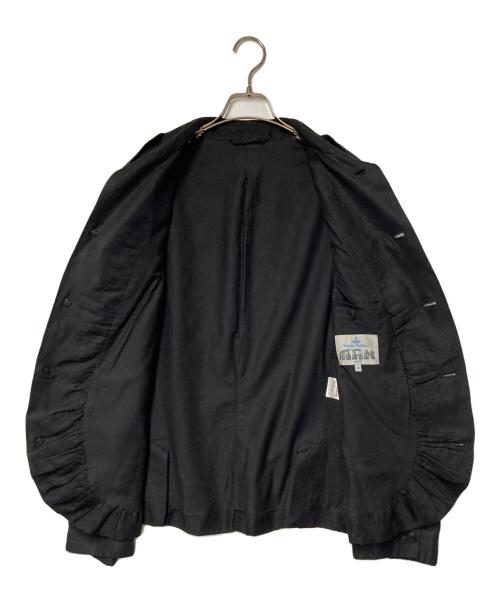 Vivienne Westwood man（ヴィヴィアン ウェストウッド マン）Vivienne Westwood man (ヴィヴィアン ウェストウッド マン) シルクリネンミリタリージャケット ブラック サイズ:46の古着・服飾アイテム