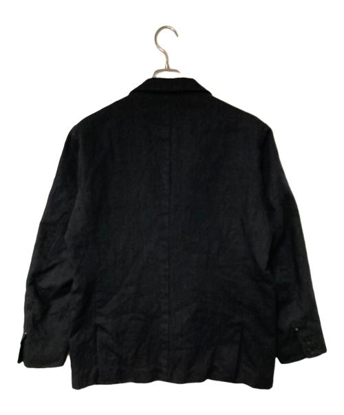 YAECA（ヤエカ）YAECA (ヤエカ) Wool Linen Jacket ウールリネンジャケット ブラック サイズ:Mの古着・服飾アイテム