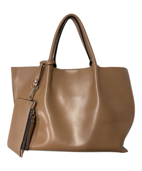 GIANNI CHIARINI（ジャンニ キアリーニ）GIANNI CHIARINI (ジャンニ キアリーニ) レザーハンドバッグ ブラウンの古着・服飾アイテム