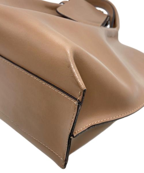 GIANNI CHIARINI（ジャンニ キアリーニ）GIANNI CHIARINI (ジャンニ キアリーニ) レザーハンドバッグ ブラウンの古着・服飾アイテム