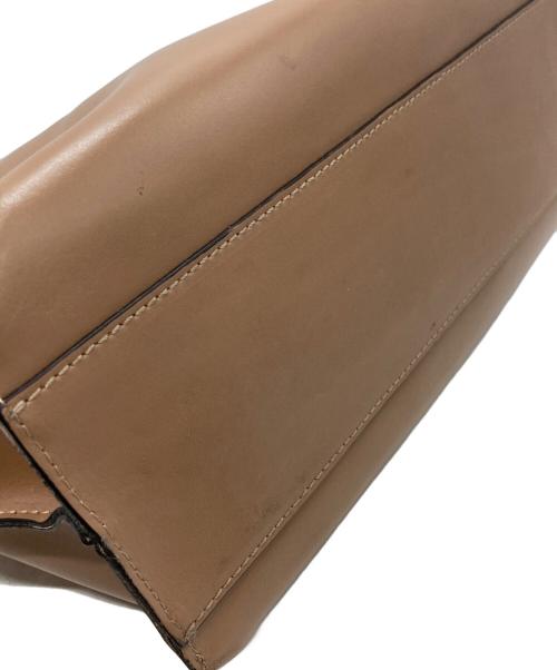 GIANNI CHIARINI（ジャンニ キアリーニ）GIANNI CHIARINI (ジャンニ キアリーニ) レザーハンドバッグ ブラウンの古着・服飾アイテム