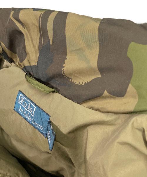 POLO RALPH LAUREN（ポロ・ラルフローレン）POLO RALPH LAUREN (ポロ・ラルフローレン) カモ柄ダウンベスト オリーブ サイズ:Sの古着・服飾アイテム
