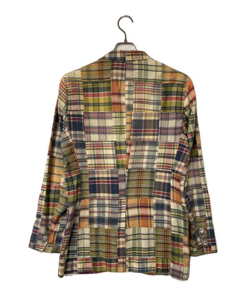 POLO RALPH LAUREN（ポロ・ラルフローレン）POLO RALPH LAUREN (ポロ・ラルフローレン) パッチワーク チェックテーラードジャケット マルチカラー サイズ:36Rの古着・服飾アイテム