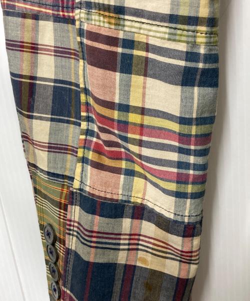 POLO RALPH LAUREN（ポロ・ラルフローレン）POLO RALPH LAUREN (ポロ・ラルフローレン) パッチワーク チェックテーラードジャケット マルチカラー サイズ:36Rの古着・服飾アイテム