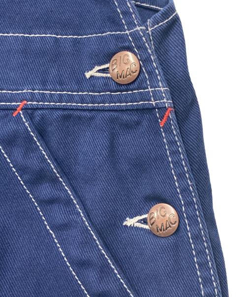 BEAMS BOY（ビームスボーイ）BEAMS BOY (ビームスボーイ) big mac (ビッグマック) オーバーオール ネイビー サイズ:Fの古着・服飾アイテム