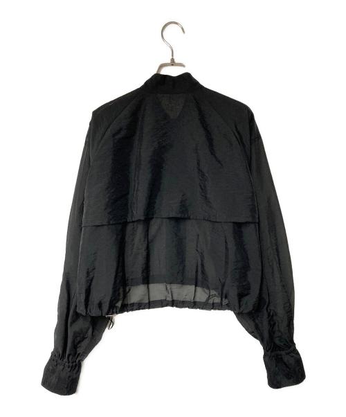 Adam et Rope（アダム エ ロペ）Adam et Rope (アダム エ ロペ) クロップドシアーブルゾン ブラック サイズ:Fの古着・服飾アイテム