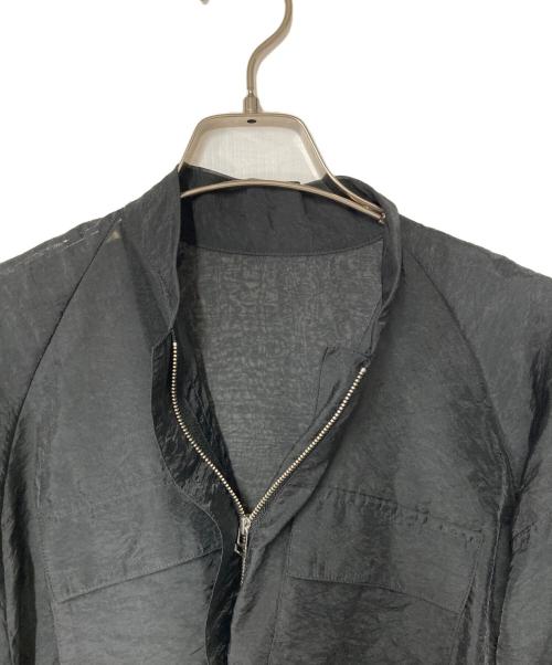 Adam et Rope（アダム エ ロペ）Adam et Rope (アダム エ ロペ) クロップドシアーブルゾン ブラック サイズ:Fの古着・服飾アイテム