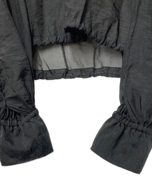 Adam et Rope（アダム エ ロペ）Adam et Rope (アダム エ ロペ) クロップドシアーブルゾン ブラック サイズ:Fの古着・服飾アイテム