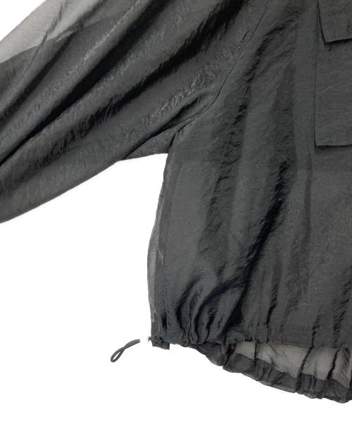 Adam et Rope（アダム エ ロペ）Adam et Rope (アダム エ ロペ) クロップドシアーブルゾン ブラック サイズ:Fの古着・服飾アイテム