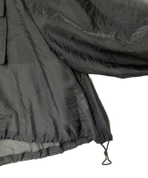 Adam et Rope（アダム エ ロペ）Adam et Rope (アダム エ ロペ) クロップドシアーブルゾン ブラック サイズ:Fの古着・服飾アイテム