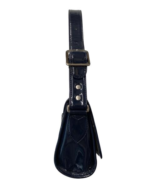Vivienne Westwood（ヴィヴィアンウエストウッド）Vivienne Westwood (ヴィヴィアンウエストウッド) オーブ エナメル ワンショルダーバッグ ネイビーの古着・服飾アイテム